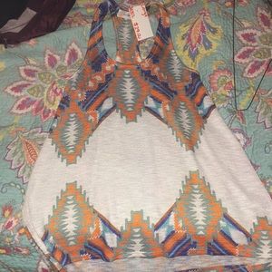 Racerback knitted tank top